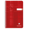 Clairfontaine Classic Wirebound Ruled Notebook - Red