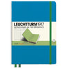 LEUCHTTURM1917 RULED A5 HARDCOVER NOTEBOOK - BICOLORE AZURE-LIME