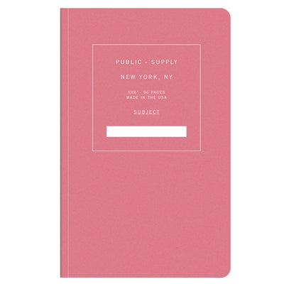 Public Supply 5x8 Notebook - Rose