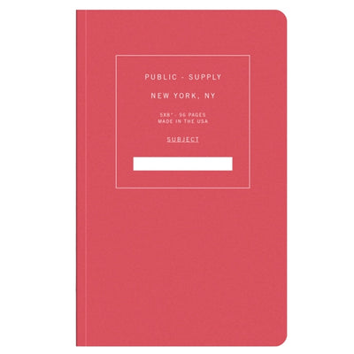 Public Supply 5x8 Notebook - Red