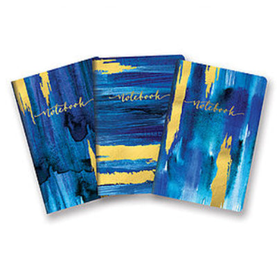 Studio Oh Gold Foil Sapphire Notebook Trio