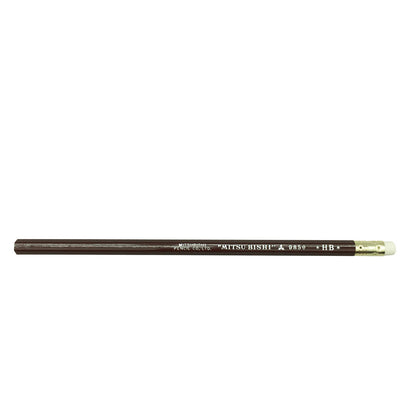 Mitsubishi 9850 HB Pencil with Eraser End